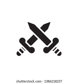 war icon vector glyph style