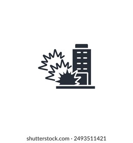 Icono de guerra. Vector.Trazo editable.signo de estilo lineal para el uso Diseño web,logo.Ilustración de símbolo.