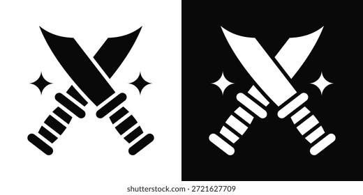 Ícone De Guerra Estilo De Plano De Fundo Branco E Preto