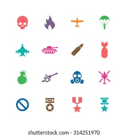 war icons universal set for web and mobile