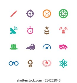 war icons universal set for web and mobile