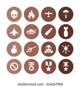 war icons universal set for web and mobile