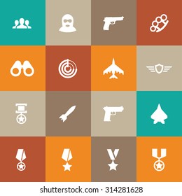 war icons universal set for web and mobile