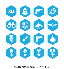 war icons universal set for web and mobile