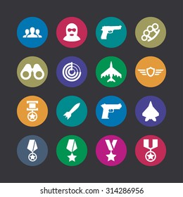 war icons universal set for web and mobile