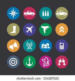 war icons universal set for web and mobile