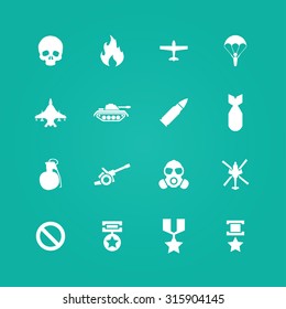 war icons universal set for web and mobile