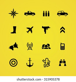war icons universal set for web and mobile