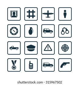 war icons universal set for web and mobile