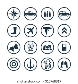 war icons universal set for web and mobile