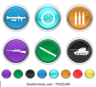 	war icons,each icon is set on a different layer