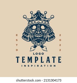 war knight logo template. vector