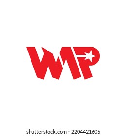 WAR-Brief oder WAP-Logo-Design, Vektorgrafik