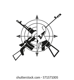 war logo skull