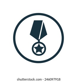 War Medal Icon On White Background 