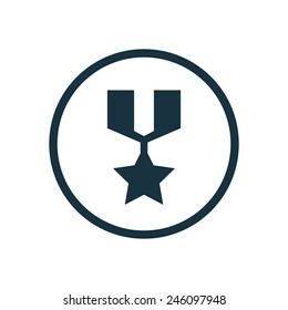 war medal icon on white background 