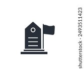war memorial icon. vector.Editable stroke.linear style sign for use web design,logo.Symbol illustration.