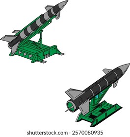 War missile bundle design art and illustrator eps