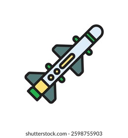 War Missile Icon Vector Illustration