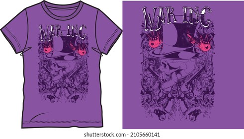 KRIEG NYC Grafik-T-Shirt-Design, tropischer Druck, Vektorgrafik.