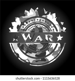                               War on grey camouflage pattern    
