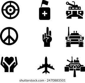 War and Peace Vector Icon illustration