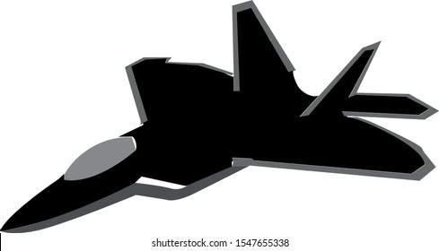 War Plane, 3d, illustration, vektor, grey and black