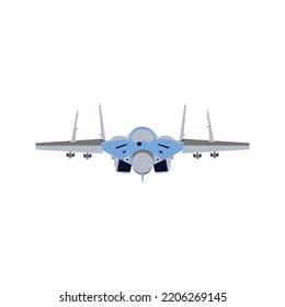Luchador del avión de guerra. Ilustración vectorial del transporte del ejército.