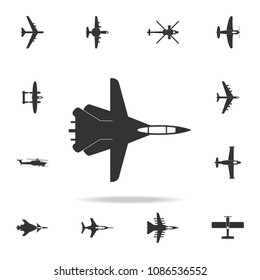 war plane icon. Detailed set of army plane icons. Premium graphic design. One of the collection icons for websites, web design, mobile app on white background