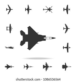 war plane icon. Detailed set of army plane icons. Premium graphic design. One of the collection icons for websites, web design, mobile app on white background