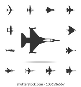 war plane icon. Detailed set of army plane icons. Premium graphic design. One of the collection icons for websites, web design, mobile app on white background