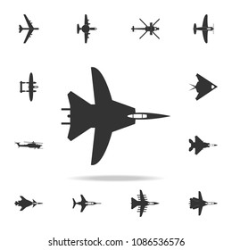 war plane icon. Detailed set of army plane icons. Premium graphic design. One of the collection icons for websites, web design, mobile app on white background
