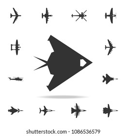war plane icon. Detailed set of army plane icons. Premium graphic design. One of the collection icons for websites, web design, mobile app on white background