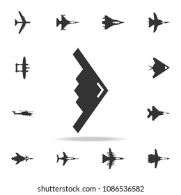 war plane icon. Detailed set of army plane icons. Premium graphic design. One of the collection icons for websites, web design, mobile app on white background