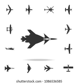 war plane icon. Detailed set of army plane icons. Premium graphic design. One of the collection icons for websites, web design, mobile app on white background