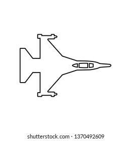war plane icon. Element of Army plane for mobile concept and web apps icon. Outline, thin line icon for website design and development, app development