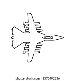 war plane icon. Element of Army plane for mobile concept and web apps icon. Outline, thin line icon for website design and development, app development