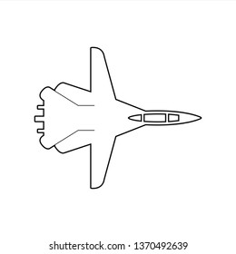 war plane icon. Element of Army plane for mobile concept and web apps icon. Outline, thin line icon for website design and development, app development
