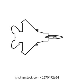 war plane icon. Element of Army plane for mobile concept and web apps icon. Outline, thin line icon for website design and development, app development