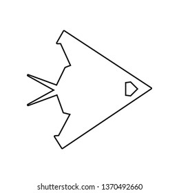 war plane icon. Element of Army plane for mobile concept and web apps icon. Outline, thin line icon for website design and development, app development