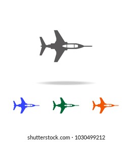war plane icon. Elements of  Military aircraft in multi colored icons for mobile concept and web apps. Icons for website design and development, app development on white background
