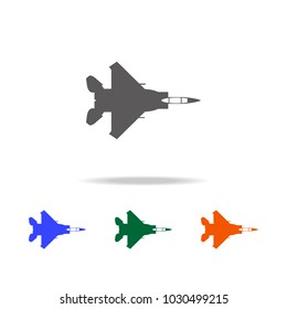 war plane icon. Elements of  Military aircraft in multi colored icons for mobile concept and web apps. Icons for website design and development, app development on white background
