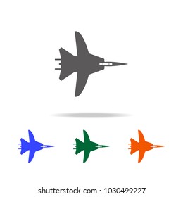 war plane icon. Elements of  Military aircraft in multi colored icons for mobile concept and web apps. Icons for website design and development, app development on white background
