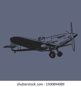 War plane. Image of an airplane.