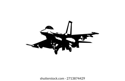 Vector de avión de guerra, ilustración de avión de guerra, caza Zet