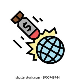 war poverty problem color icon vector. war poverty problem sign. isolated symbol illustration