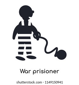 War prisioner icon vector isolated on white background for your web and mobile app design, War prisioner logo concept