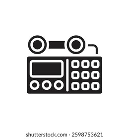 War Radio Filled Icon Vector Illustration