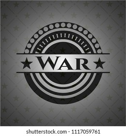 War realistic black emblem