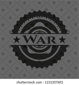 War realistic black emblem